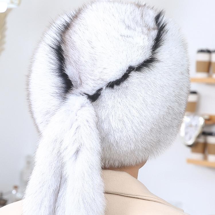 Fox Hair Hat Men's Winter Raccoon Hair Mongolia Northeast Large Leather Hat Warm Fur Women's Leather Ear Protection Headhat