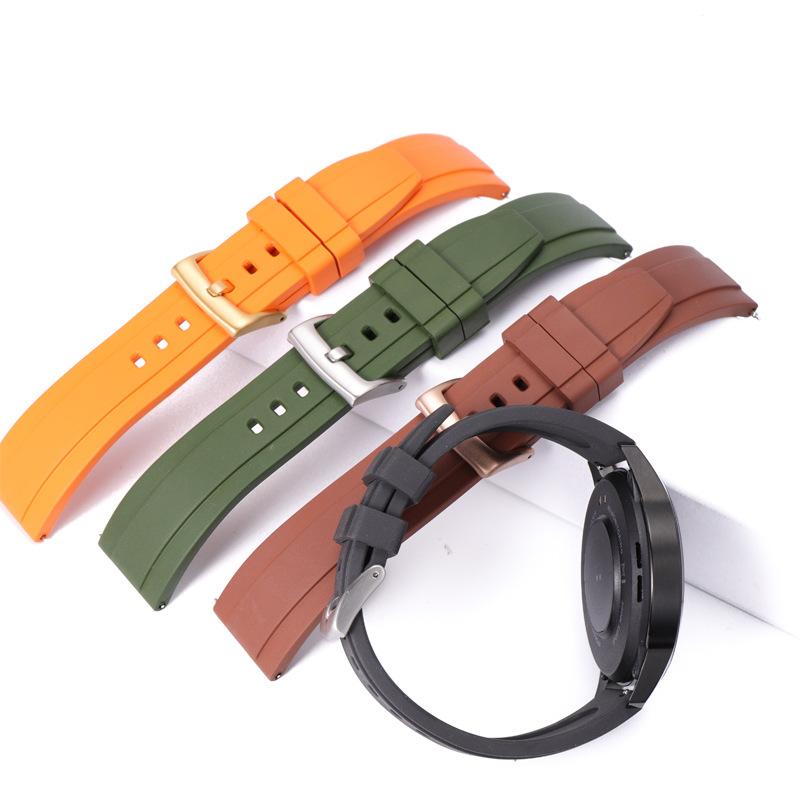 Fluororubber Watch Strap CompatibleGT2Universal Watch Band Style Waterproof Smart Rubber Watch Band for Men and Women20mm22mm