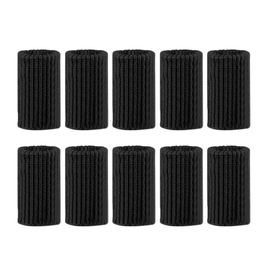 10Pcs Elastic Knitted Finger Protectors Brace Support Guards For Sports Knuckles Protection Sleeves Covers