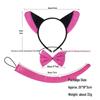 Cross-Border Cute Plush Fox Ears Headband Set for Halloween and Face Washing