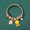 Winnie The Pooh Cartoon Peripheral Cartoon Bracelet Beaded Diy Jewelry Couple Cartoon Accessories Niche Children's Gifts