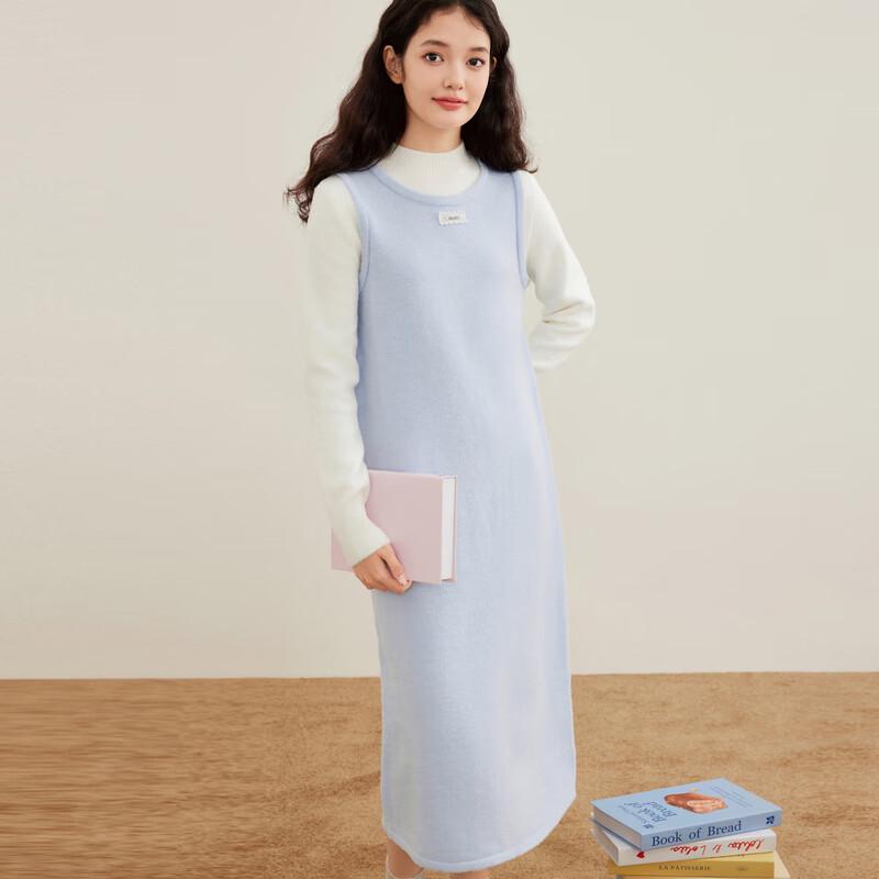 

Ledin Faux Two-Piece Color Block Lace Dress M