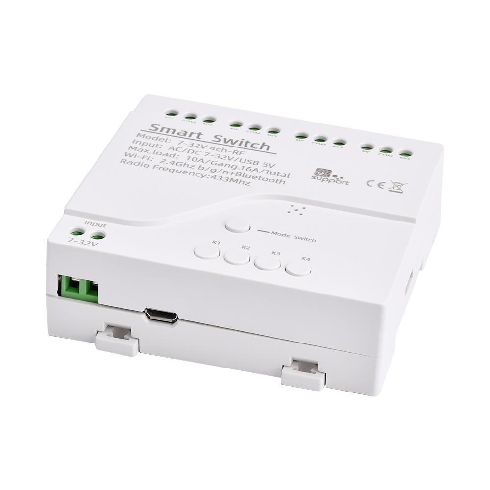 10A 1 Way 4 Way Wifi Relay Module DC5V DC12V for eWeLink APP Remote Control Self-lock Wireless Delay Relay 5VUSB Interface
