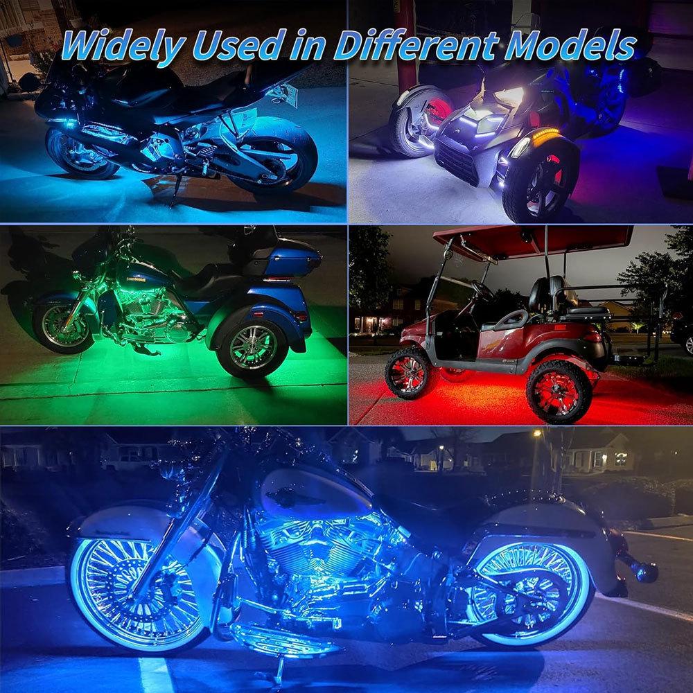 RGB Motorcycle LED Ambient Light Strip - App Controlled Decorative Atmosphere Lighting
