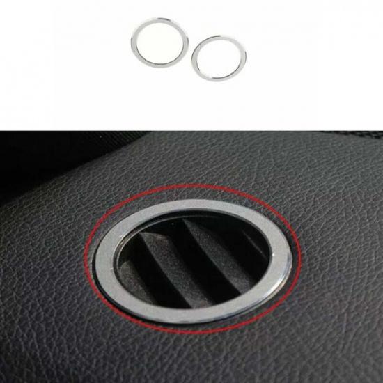 2009-2015 Silver Aluminum Cover Trim Dashboard Side Outlet Vent For Benz E-Class