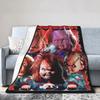 Horror C-chucky Flannel Throw Blanket Super Soft Cozy Bedding Sofa Cover Home Decor Gift Teens Boys Girls Kids