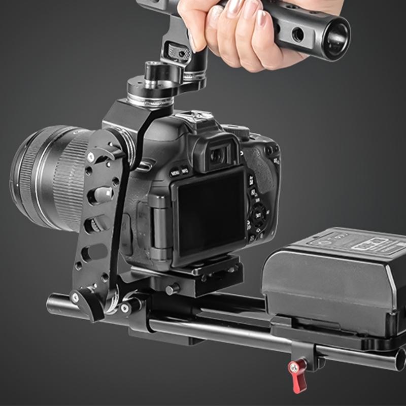 Lightweight 15mm Railblock 15mm Rod Clamp with 1/4inch Thread for 15mm DSLR Camera Rig Shoulder Support Rail Systems