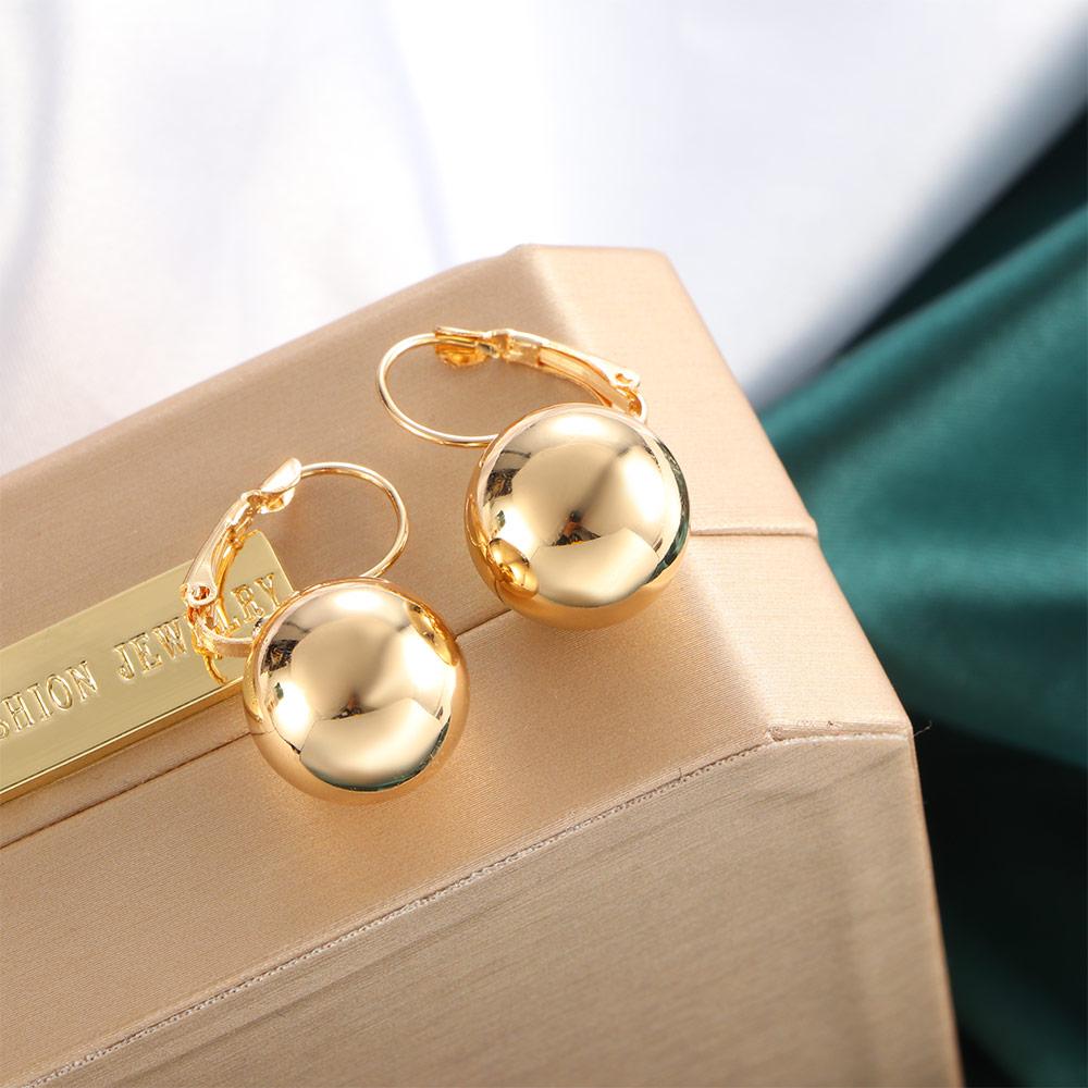 Fashion Accessory Women Big Round Ball Jewelry Drop Earrings Earrings Dangle Earrings Ear Buckle