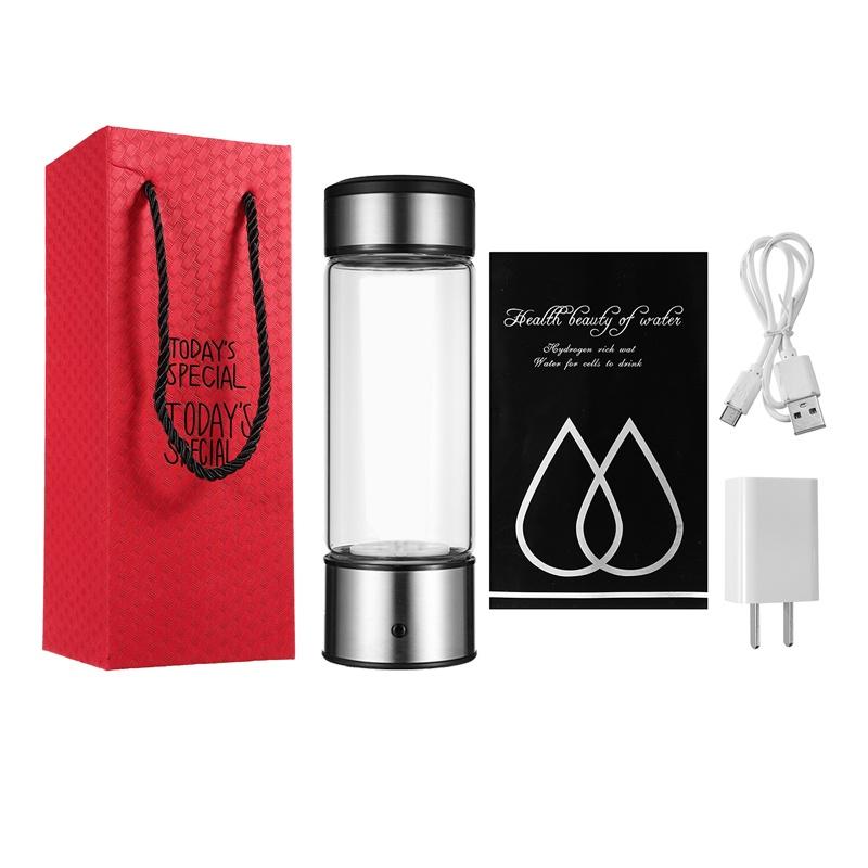 4W Portable USB  Rich Water Ionizer Generator Purifier Transparent Antioxidant Energy Cup Water Ionizer Generator