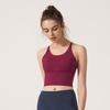 Summer Solid Backless Strap Cross Sports Bra Yoga Vest Women Fitness Sleeveless Women's Yoga Clothes Fashion Slim Fit Running Yoga Tank Tops 24409
