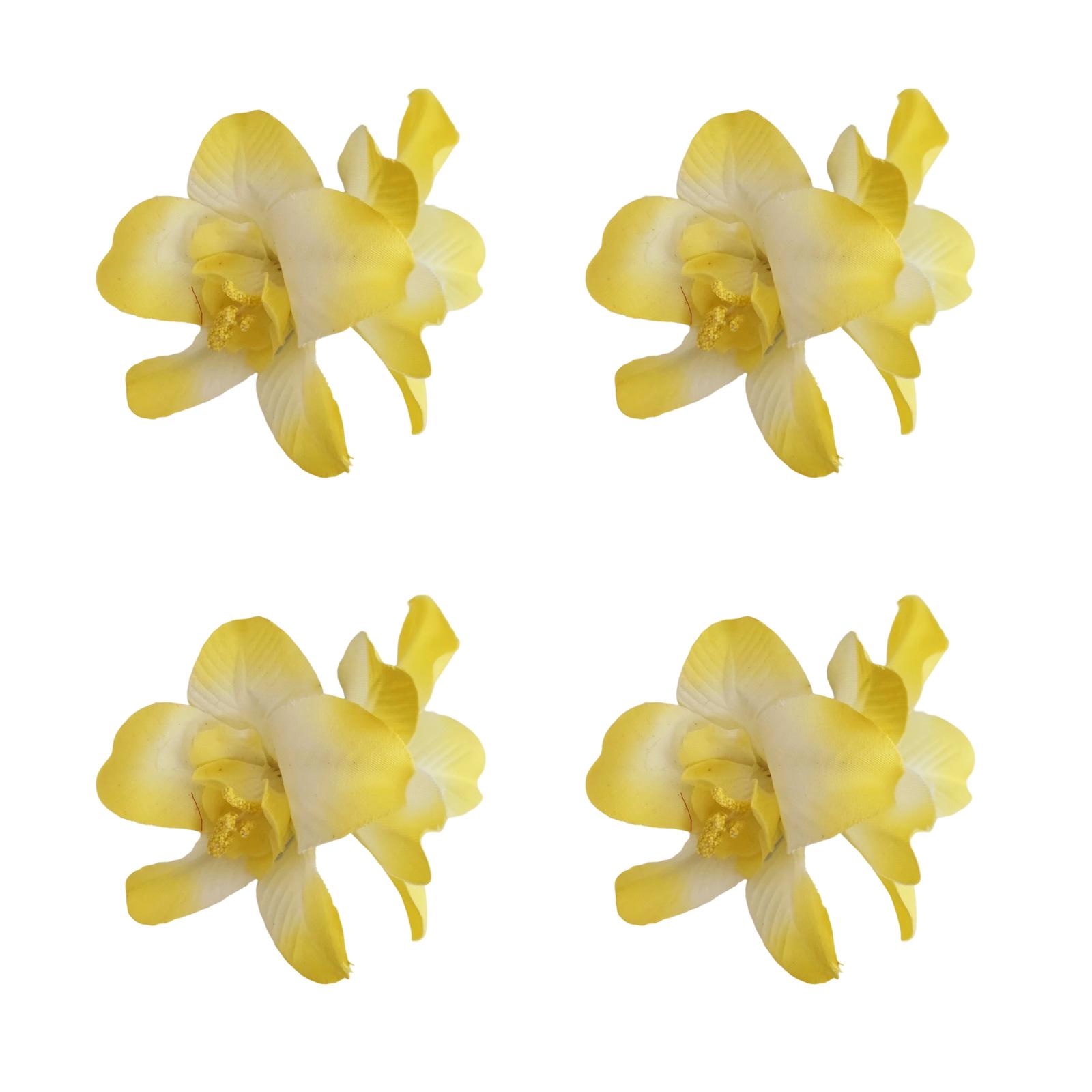 

4Pcs Hibiscus Flower Hair Clip for Women Fashion Hair Accesories Floral Hairpin for Weddings and Parties Celebrations 6