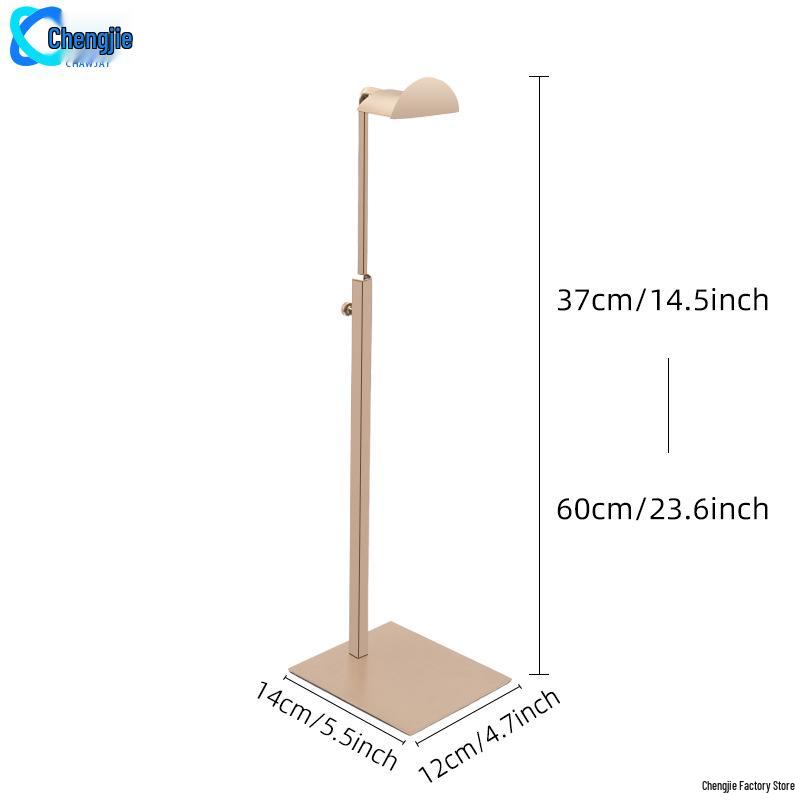 Adjustable Stainless Steel Floor-Standing Bag Display Stand for Women's Bags
