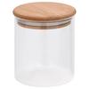 Storage Jars with Bamboo Lids 6 Pcs 600 Ml