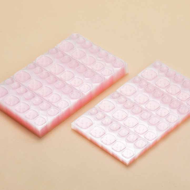 120/240PCS Jelly Waterproof Double-Sided Transparent Nail Tape Ultra Thin Strong Hold Invisible Damage-Free Removable for Fake Nails