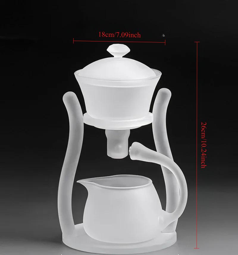 

Чайник из матового стекла, магнитный капельный чайник, жаропрочный стеклянный чайник с подставкой, чайник для пуэра, автоматическая чашка для заваривания чая