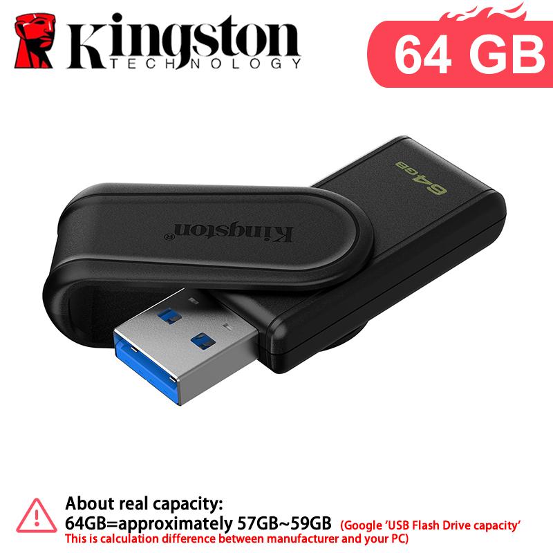 Kingston 128 ГБ USB 3.2 Gen 1 Exodia S USB флеш-накопитель 64 ГБ 256 ГБ 512 ГБ С поворотным колпачком ярких цветов USB флеш-накопитель Оригинальная карта памяти U-диск ·64GB