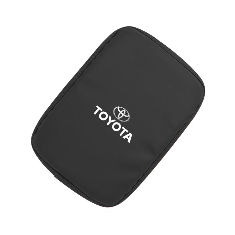 Für Toyota 2026 Heiße Radkappen Auto Armlehnenmatte Mittelkonsole Leder Schutzpolster Für Toyota Gazoo Racing TRD Corolla Yaris