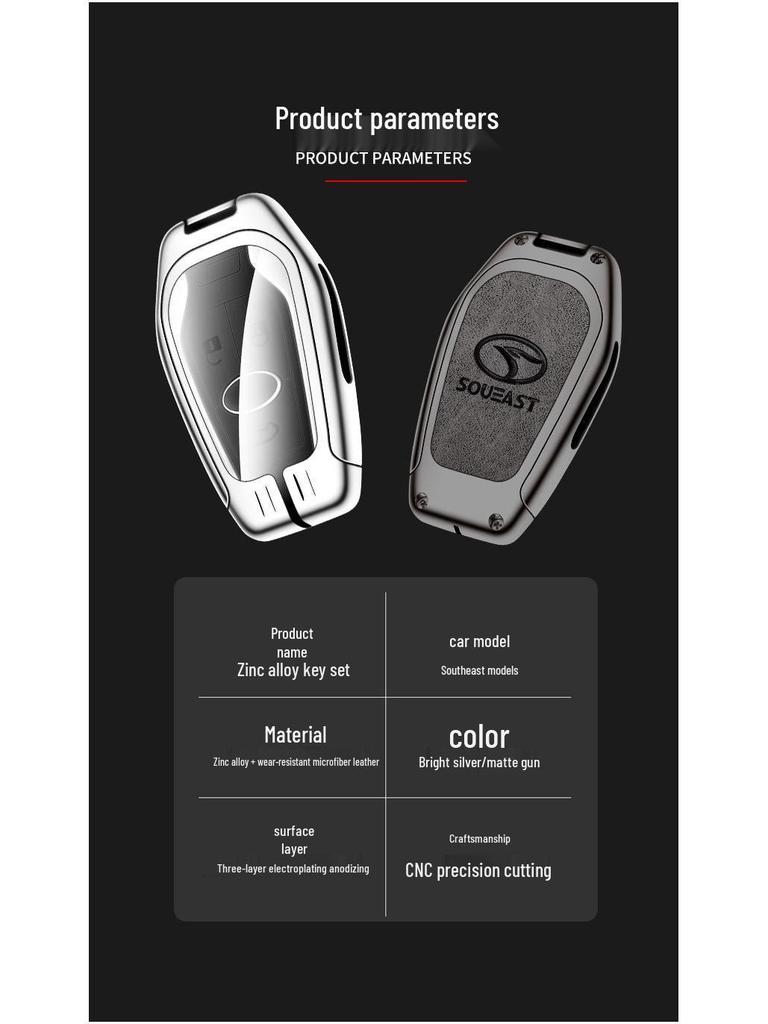 Southeast Key Shell Bag with Zinc Alloy Anti-Lost Buckle & Multifunctional Card Holder