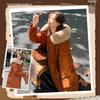 Yalu Women's Hooded Long Duck Down Jacket with Large Fur Collar