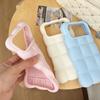 3D Cloud Puff Silicone Phone Case For IPhone14 15 16 17 Pro Max, Solid Color Cute Full Wrap Shockproof Protective Cover