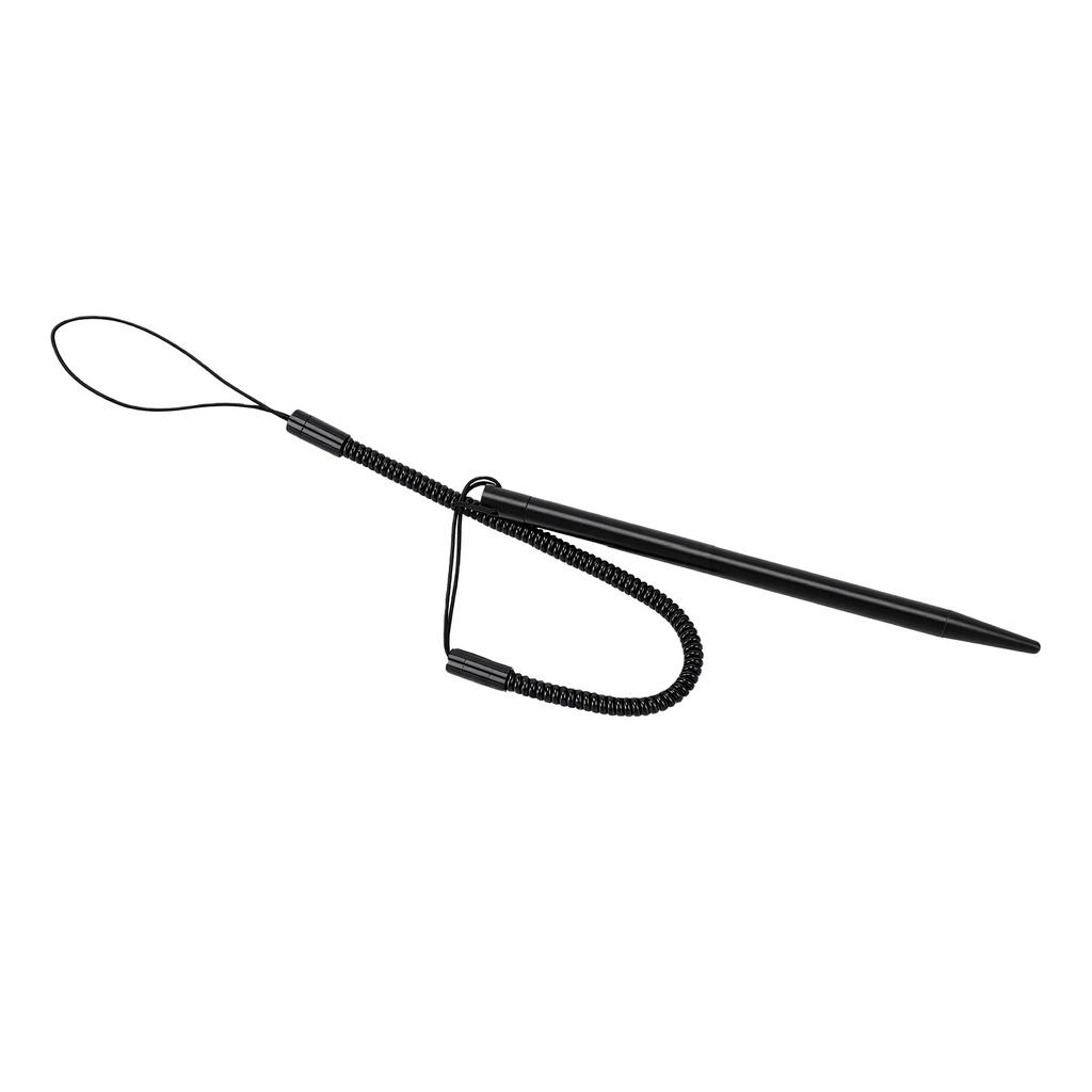 Resistive Stylus Pen with Spring Rope Precise Writing Portable POS Signature Stylus Pen Black Black Short 92 with Cable
