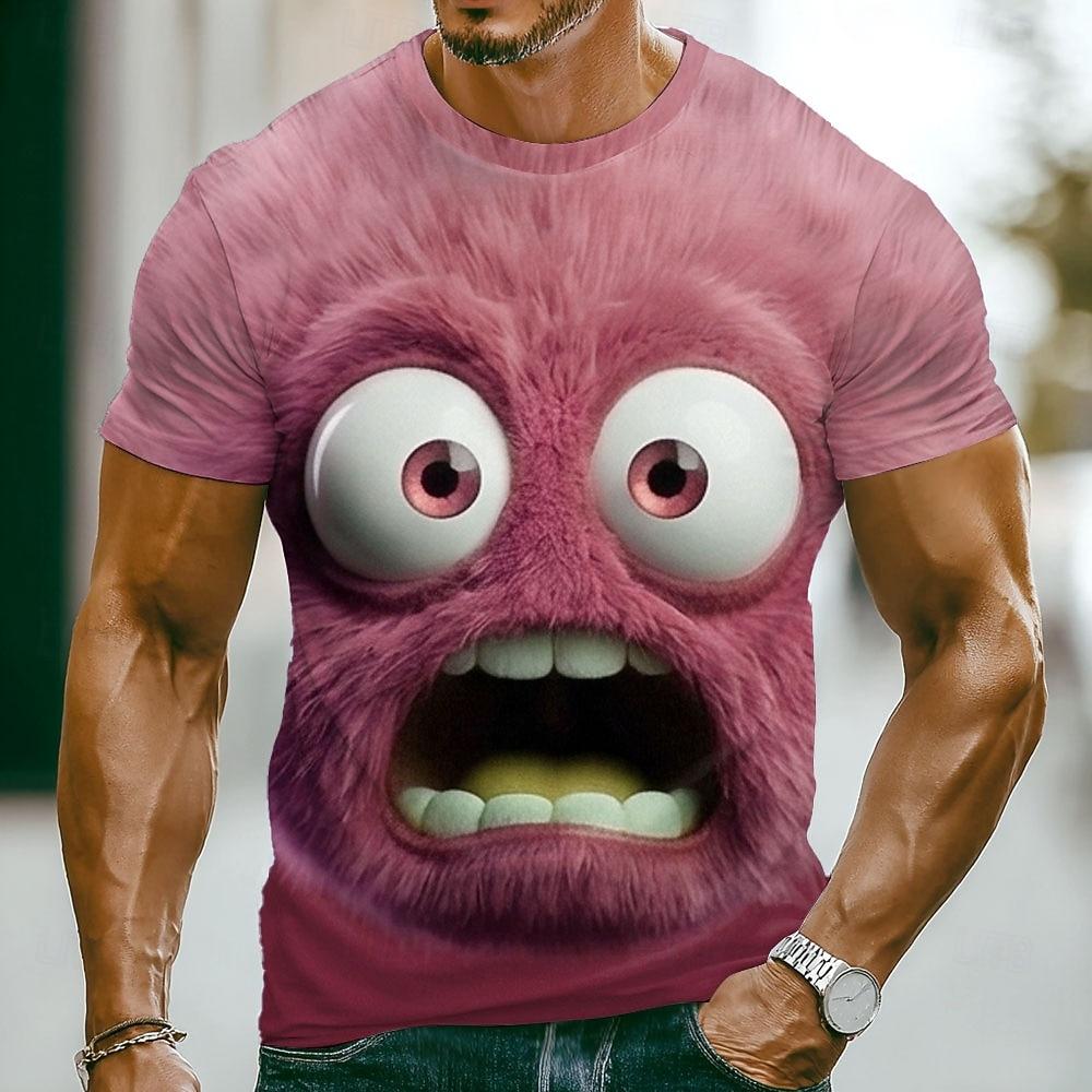 

Men s Funny Emotes T Shirt Short Sleeve T shirt 3D Print Crew Neck Shirt Fashion S