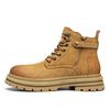 Hot Selling Mens Work Boots In Autumn Winter Thick Soled Fashionable High Top Shoes Mens Outdoor Hiking Shoes Wear Resistant
