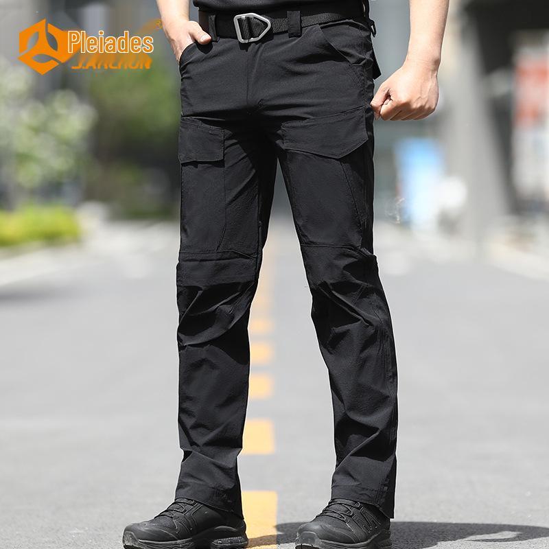 Męskie spodnie taktyczne szybkoschnące Angken - Ultracienkie, oddychające spodnie bojowe z wieloma kieszeniami na wiosnę/lato.