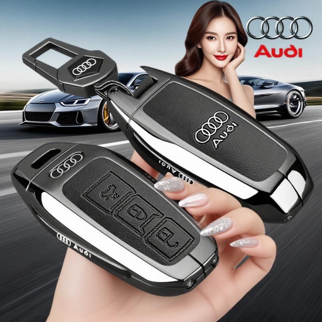 Per B A3 A5L Q6 A6L A6 A7 Q7 Q3 Q5 Nuovi 2025 Accessori Lega di Zinco Custodia Guscio Supporto Protezione Portachiavi Intelligente per Auto Fob