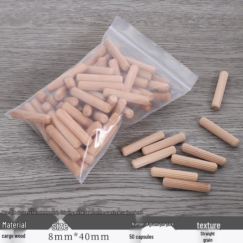 Straight & Oblique Grain Wood Dowels, Plugs, Tenons, Wedges, and Board Connectors for Furniture & Cabinets