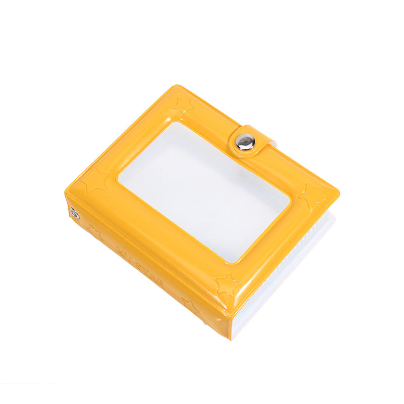 Photocard Holder Book, 3 Inch Mini Photo Card Binder 40 Pockets kpop photocard binder for Star Chasing Photo Collection жёлтый
