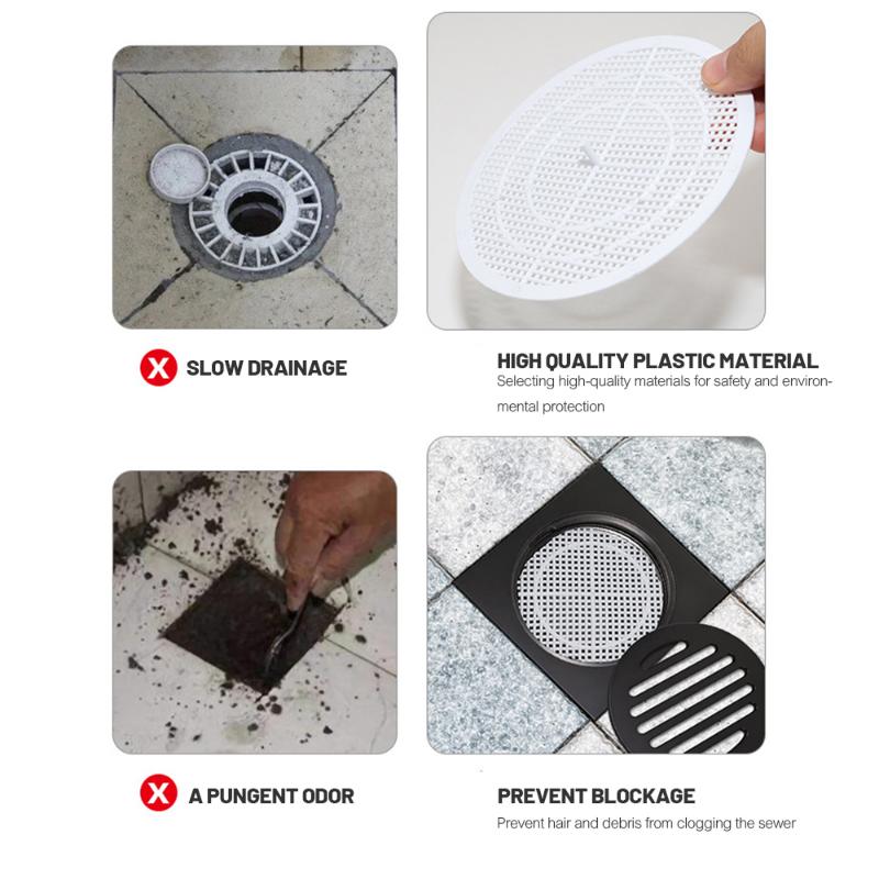 Cuttable Hair Sink Filter Plastic Anti-blocking Bathtub Stopper Bathroom Floor Drain Shower Sink Kitchen Household Strainer Tool