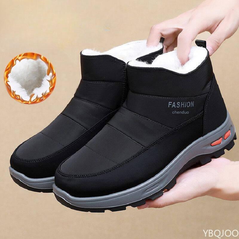 Fashion New Men's Boots  Soft Bottom Anti-Slip Warmth Preservation Free Shipping Men's Shoes Comfortable Cold Resistant