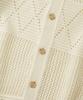 OUTSTANDING Hs Crochet Knit Cardigan_Ivory