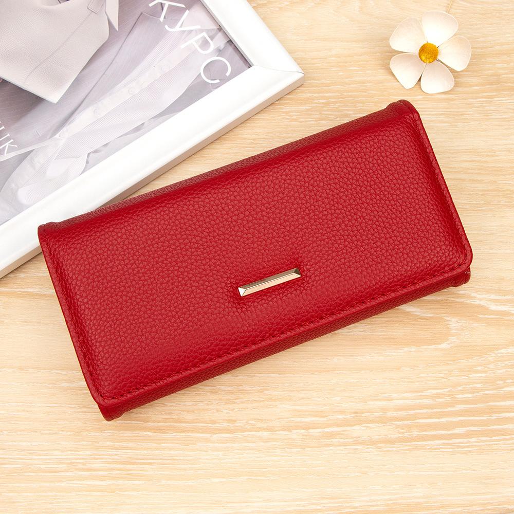 Women's Long Hand Wallet Simple Multi-function Bank Card Change Storage Bag
