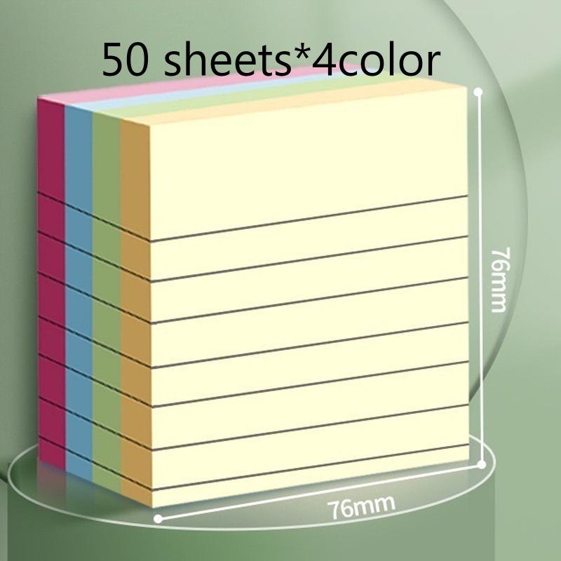 Fluorescent Colored Sticky Notes 3x3 Inch Student Memo Strips, N-Times Stick, Hot Selling Notepad