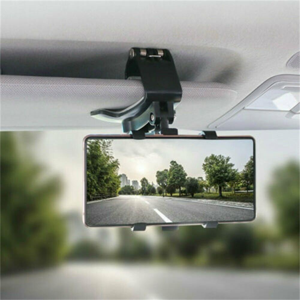 Περιστρεφόμενη 360° Στήριγμα τηλεφώνου ταμπλό αυτοκινήτου ABS Μαύρο