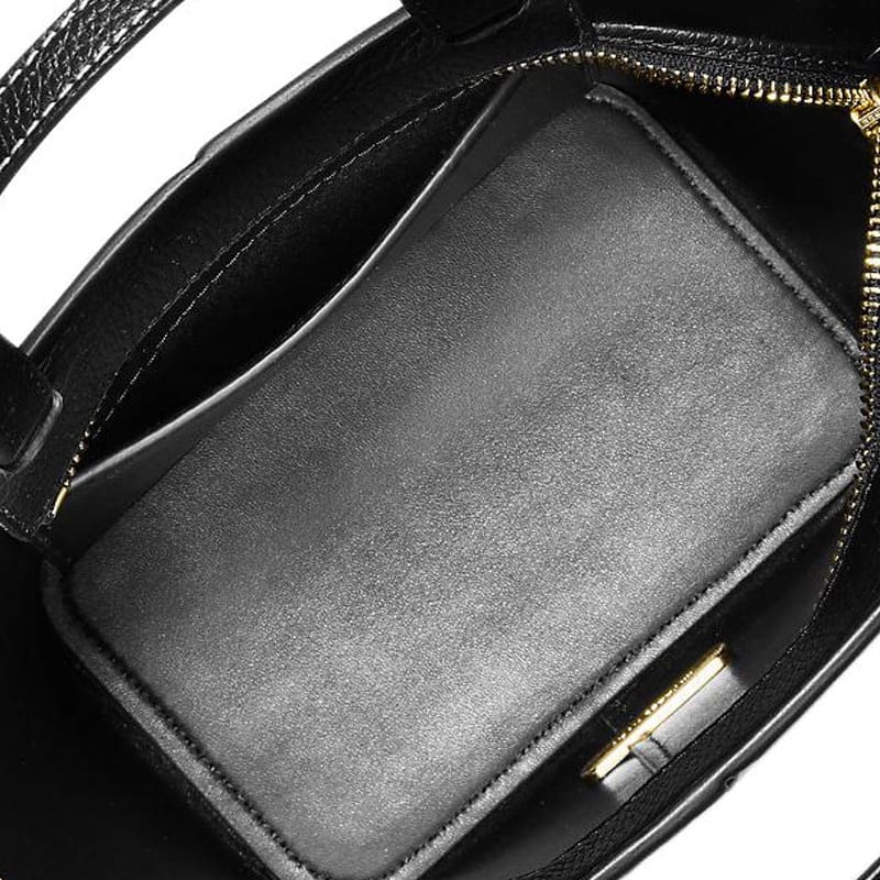MICHAEL KORS Flora Adjustable Detachable Strap Coated Canvas Tote Handbag Medium Women's Black 32T5GFFC1B-BLACK