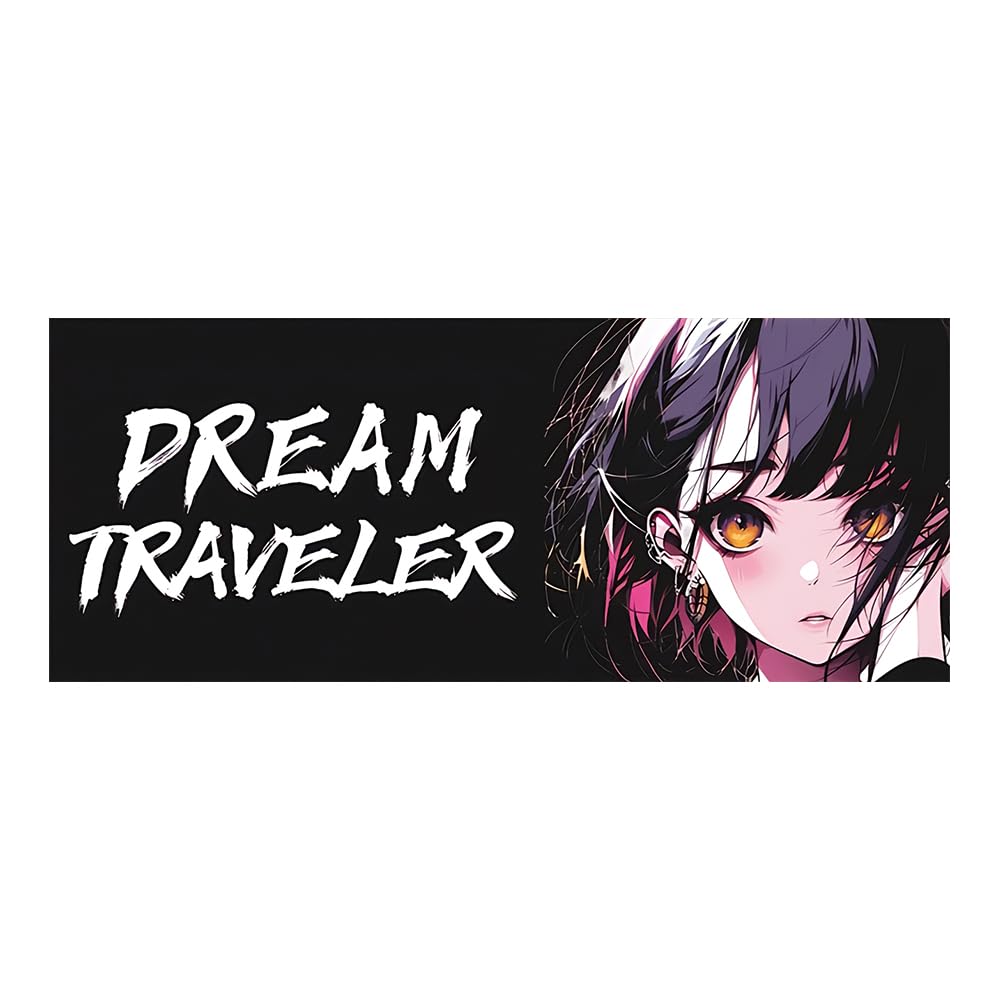 

EARLFAMILY 15cm Anime Car Strip Sticker Female Peep Bumper Trunk Window Decorative Sticker Vinyl Sticker (B)