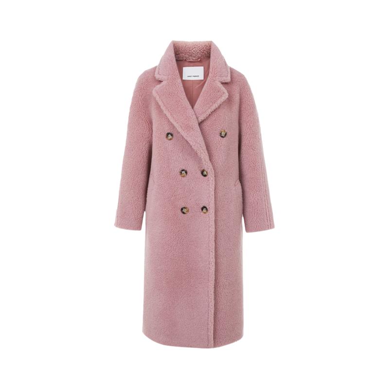 

Пальто Langzi з лацканами, суміш вовни тедді S