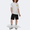 Adidas Originals Trefoil Cartoon Letter Print Crew Neck Short Sleeve T-Shirt Men Tops White HP0448