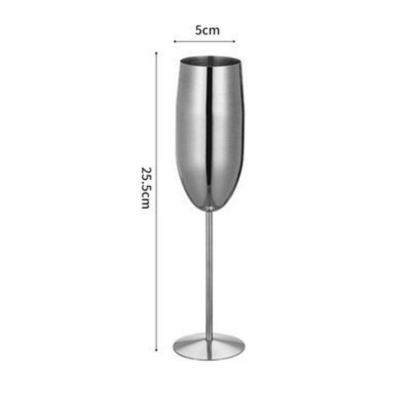 Stainless Steel Champagne Glases Electroplating Agave Cup Liquor Cocktail Goblet Juice Tumbler Party Restaurant Drinkware Cup