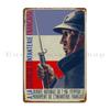 French Army Poster 1939 Metal Signs Funny Customize Pub Plates Character Garage Tin Sign Poster