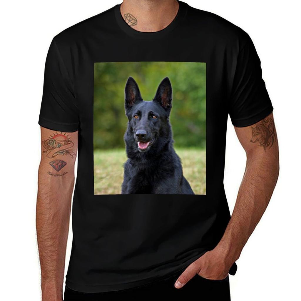 Black Gerunisex Shepherd Tshirt Basic Regular Fit Casual Tshirt