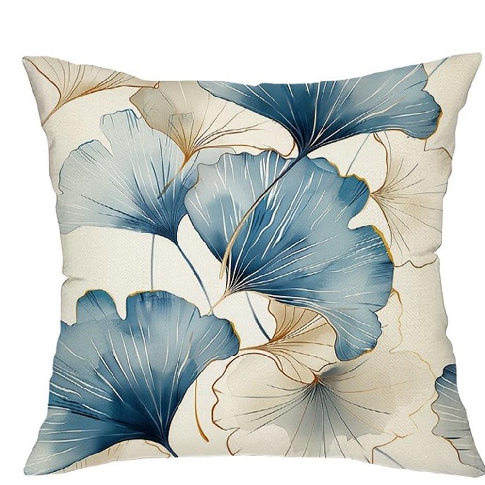 Artistic Ginkgo Leaf Pillow CoversLiving Room Sofa Cushion Cover, Soft and Comfortable, Bedroom Room Decoration