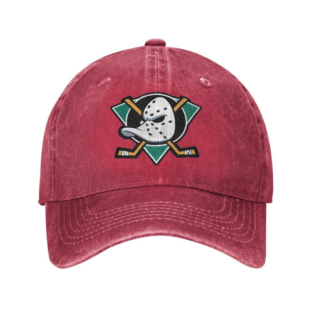 Mightys Ducks  Baseball Cap Sun  Hunting Camping Adjustable Washed Hip Hop Hats Men Adult Fashion Print Baseball Caps