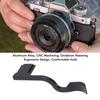 Aluminum Alloy Camera Thumb Grip for with Hot Shoe Dust Cover and Ergonomic Body Design for Stable Handhold ZF/ZFC Cameras, (Black)