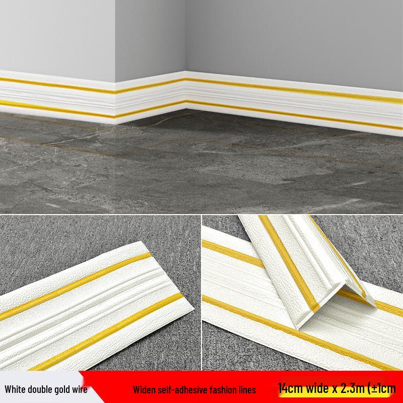 Waterproof Self-Adhesive Decorative Skirting Board & Frame Strip