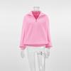 Women Top Hoodies French Simple Lazy Fashion Women's Sports Sweater Autumn and Winter New Solid Color Outer Top
