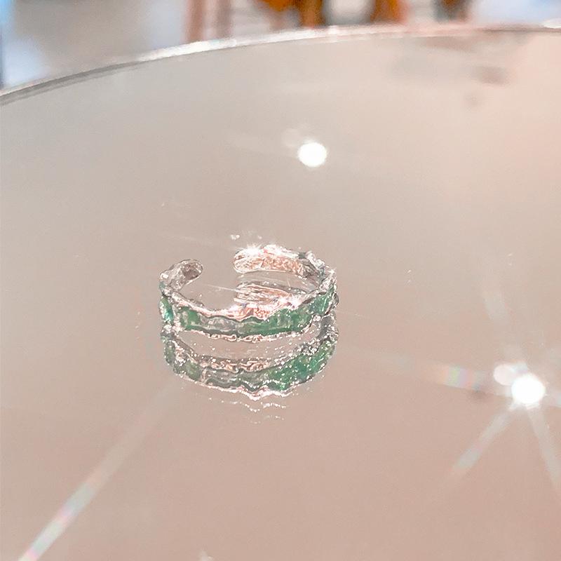Mint Green High-End Women's Adjustable Knuckle Ring